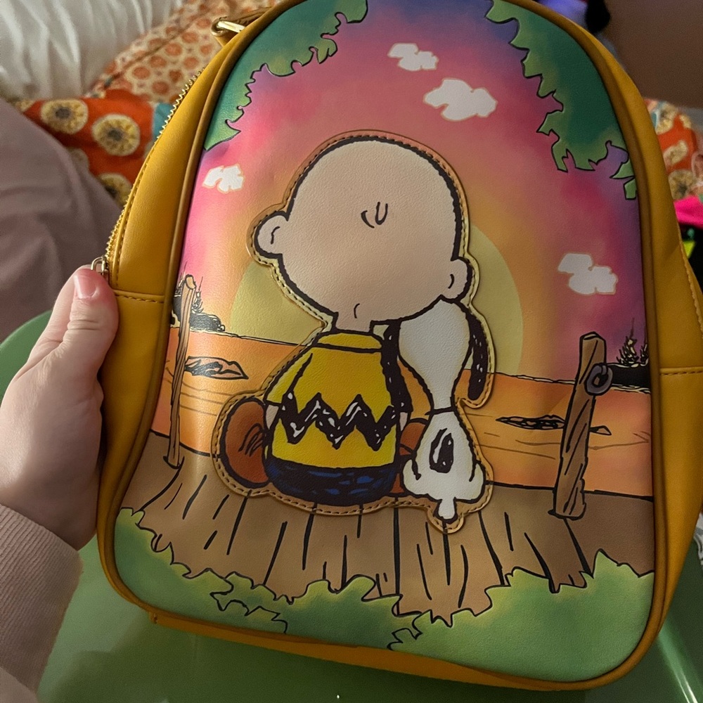 Loungefly HAPPINESS IS snoopy and Charlie Brown